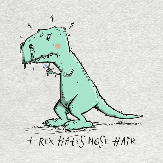 T-Rex hates Nose Hair by schlag.art